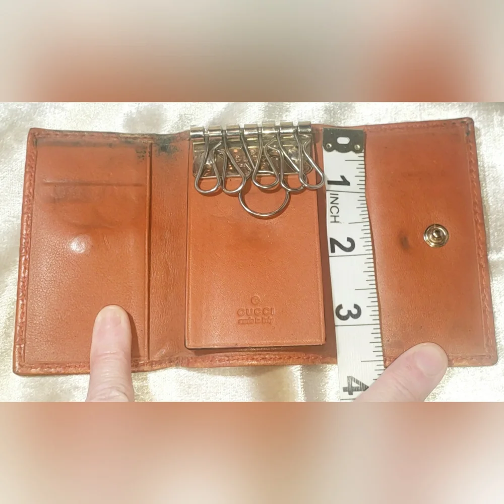 Gucci Vintage GG Guccissima 6 Key Leather Key Wallet - Host Pick - Picture 17 of 17